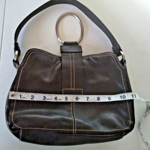Kenneth Cole Brown Leather Shoulder Bag - Picture 3 of 7